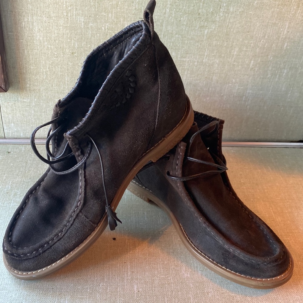Jack Rogers leather Tie up boots